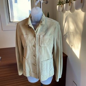 Banana Republic genuine suede leather shacket